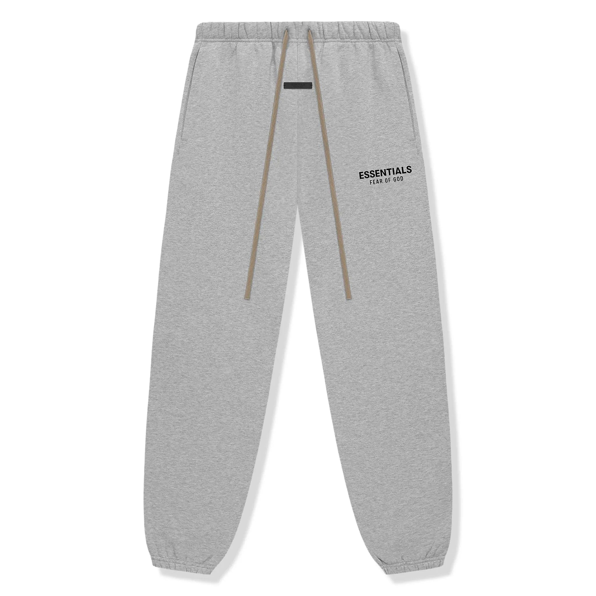 Front View of Fear Of God Essentials Fleece Light Heather Grey Sweatpants (FW24) 130HO242028F